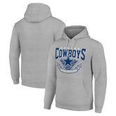 Dallas Cowboys Starter ‘80s Inspired Pullover Hoodie - Heather Gray - NFL