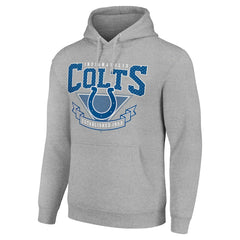 Indianapolis Colts Starter ‘80s Inspired Pullover Hoodie - Heather Gray - NFL