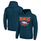 Denver Broncos Starter ‘80s Inspired Pullover Hoodie - Navy - NFL