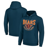 Chicago Bears Starter ‘80s Inspired Pullover Hoodie - Navy - NFL