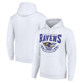 Baltimore Ravens Starter ‘80s Inspired Pullover Hoodie - White - NFL