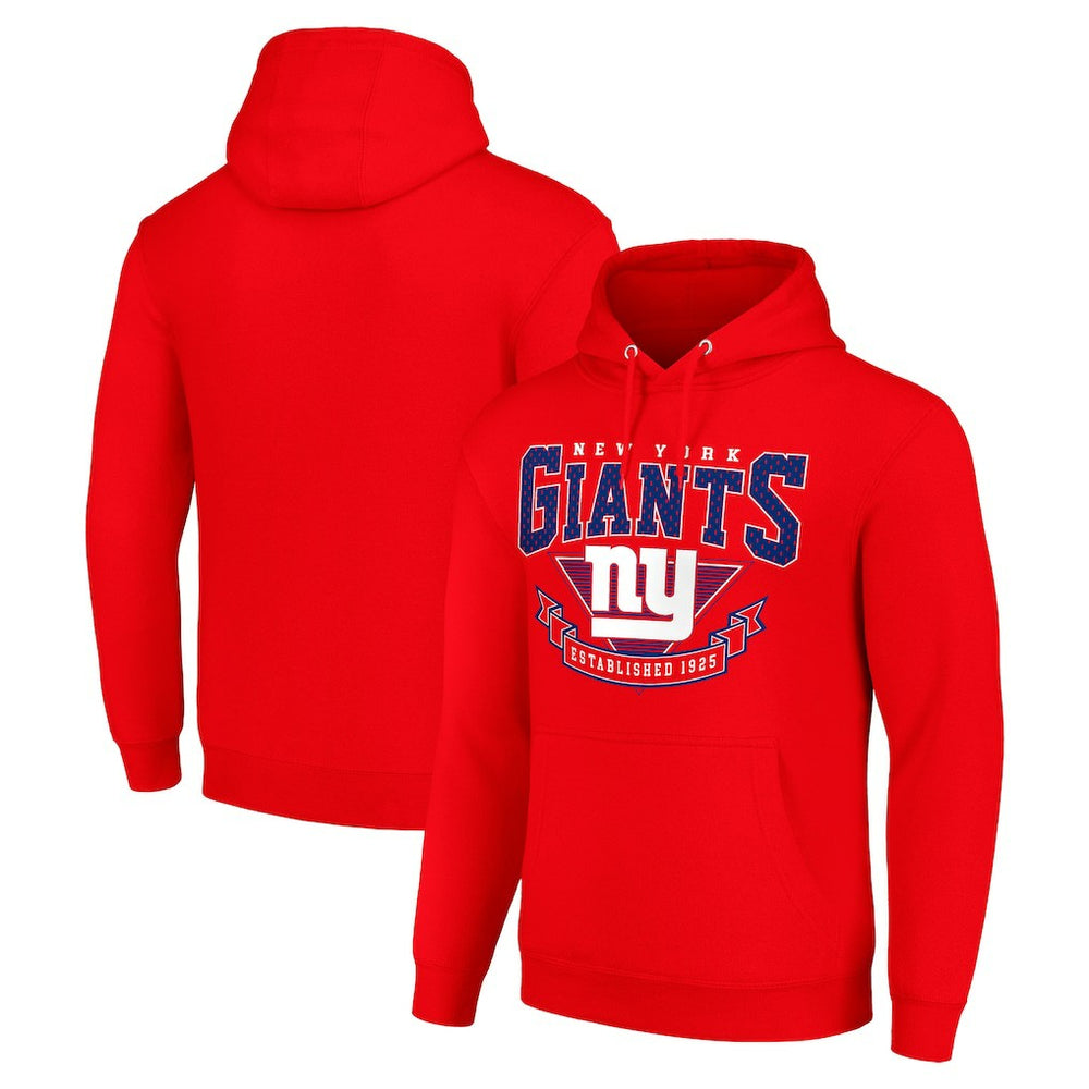 New York Giants Starter ‘80s Inspired Pullover Hoodie - Red - NFL