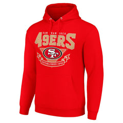 San Francisco 49ers Starter ‘80s Inspired Pullover Hoodie - Scarlet - NFL