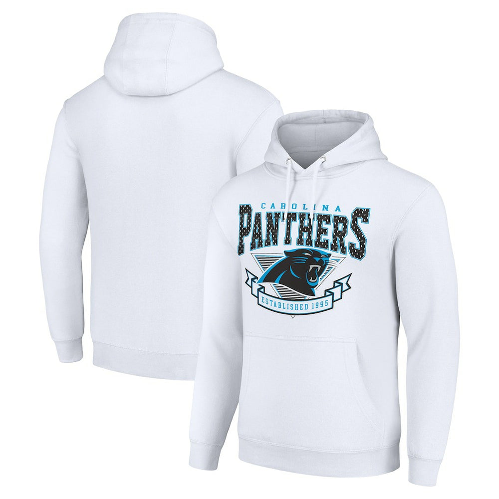 Carolina Panthers Starter ‘80s Inspired Pullover Hoodie - White - NFL