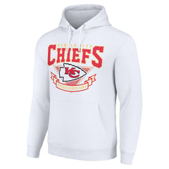 Kansas City Chiefs Starter ‘80s Inspired Pullover Hoodie - White - NFL