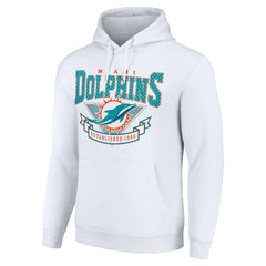 Miami Dolphins Starter ‘80s Inspired Pullover Hoodie - White - NFL
