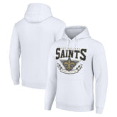 New Orleans Saints Starter ‘80s Inspired Pullover Hoodie - White - NFL