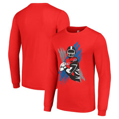 Buffalo Bills Starter Player X Logo Graphic Long Sleeve T-Shirt - Red - NFL