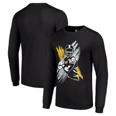 Pittsburgh Steelers Starter Player X Logo Graphic Long Sleeve T-Shirt - Black - NFL