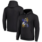 Baltimore Ravens Starter Player X Fleece Pullover Hoodie - Black - NFL