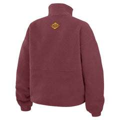 Washington Commanders WEAR by Erin Andrews Women's Polar Fleece Half-Zip Jacket - Burgundy - NFL