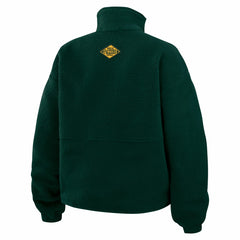 Green Bay Packers WEAR by Erin Andrews Women's Polar Fleece Half-Zip Jacket - Green - NFL