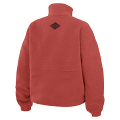 San Francisco 49ers WEAR by Erin Andrews Women's Polar Fleece Half-Zip Jacket - Scarlet - NFL