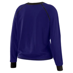 Baltimore Ravens WEAR by Erin Andrews Women's Tie-Front Long Sleeve Top - Purple/Black - NFL