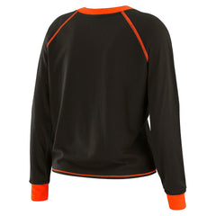 Cincinnati Bengals WEAR by Erin Andrews Women's Tie-Front Long Sleeve Top - Black/Orange - NFL