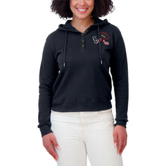 Houston Texans WEAR by Erin Andrews Women's Waffle Hoodie Pullover Top - Navy - NFL
