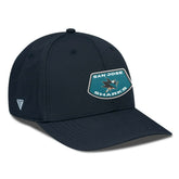 San Jose Sharks Levelwear Rise Skylight Flex Hat - Black | NHL Clearance