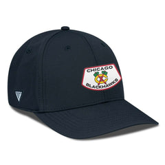 Chicago Blackhawks Levelwear Rise Skylight Flex Hat - Black | NHL Lifestyle