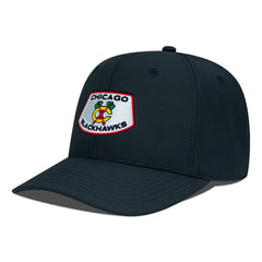 Chicago Blackhawks Levelwear Rise Skylight Flex Hat - Black | NHL Lifestyle