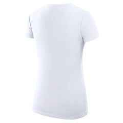 Cleveland Cavaliers G-III 4Her by Carl Banks Women's Super-Slim Fit Lightweight Team Name Collage Graphic V-Neck T-Shirt White