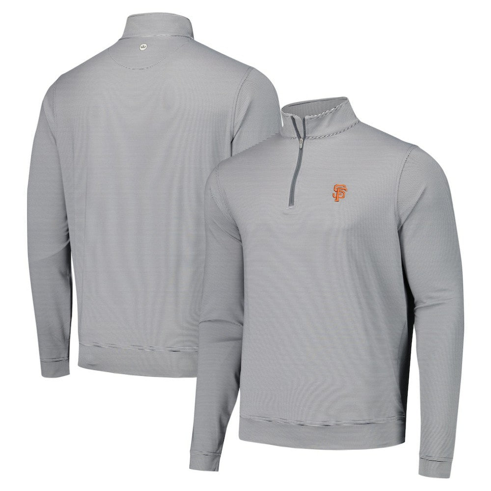 San Francisco Giants Peter Millar Perth Sugar Stripe Performance Quarter-Zip Top Near Me