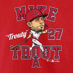 Mike Trout Los Angeles Angels Fanatics Hometown Caricature T-Shirt Near Me