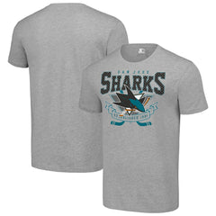 San Jose Sharks Starter Team Logo Graphic T-Shirt - Heather Gray | NHL discount