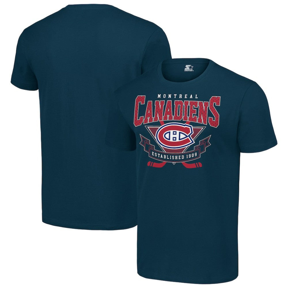 Montreal Canadiens Starter Team Logo Graphic T-Shirt - Navy | NHL discount