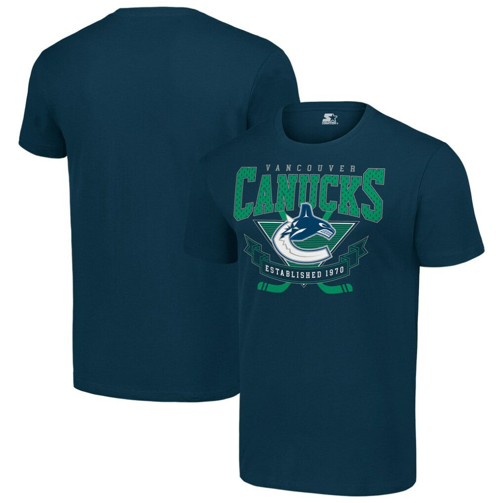 Vancouver Canucks Starter Team Logo Graphic T-Shirt - Navy | NHL near me
