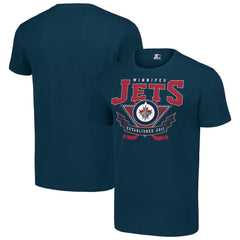 Winnipeg Jets Starter Team Logo Graphic T-Shirt - Navy | NHL Lifestyle