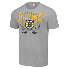 Boston Bruins Starter Team Logo Graphic T-Shirt - Heather Gray | NHL near me