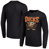 Anaheim Ducks Starter Team Logo Graphic Long Sleeve T-Shirt - Black | NHL Lifestyle