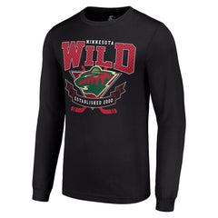 Minnesota Wild Starter Team Logo Graphic Long Sleeve T-Shirt - Black | NHL discount