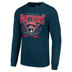 Florida Panthers Starter Team Logo Graphic Long Sleeve T-Shirt - Navy | NHL Clearance