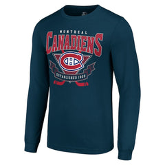 Montreal Canadiens Starter Team Logo Graphic Long Sleeve T-Shirt - Navy | NHL sale