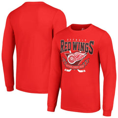 Detroit Red Wings Starter Team Logo Graphic Long Sleeve T-Shirt - Red | NHL near me