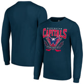 Washington Capitals Starter Team Logo Graphic Long Sleeve T-Shirt - Navy | NHL Lifestyle