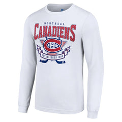 Montreal Canadiens Starter Team Logo Graphic Long Sleeve T-Shirt - White | NHL near me