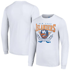 New York Islanders Starter Team Logo Graphic Long Sleeve T-Shirt - White | NHL near me