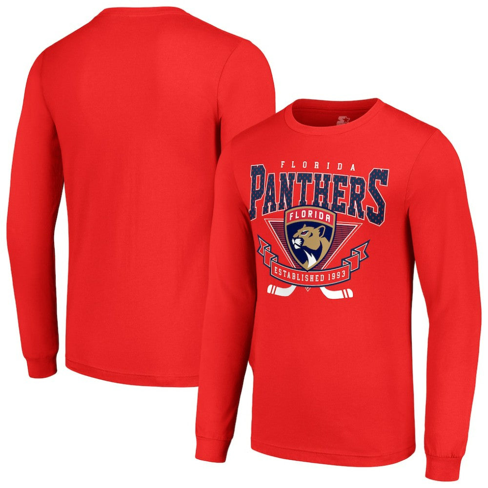 Florida Panthers Starter Team Logo Graphic Long Sleeve T-Shirt - Red | NHL near me