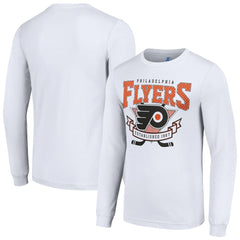 Philadelphia Flyers Starter Team Logo Graphic Long Sleeve T-Shirt - White | NHL on sale