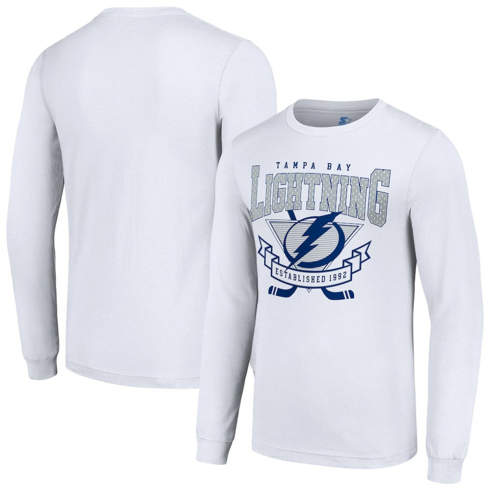 Tampa Bay Lightning Starter Team Logo Graphic Long Sleeve T-Shirt - White | NHL online