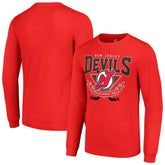 New Jersey Devils Starter Team Logo Graphic Long Sleeve T-Shirt - Red | NHL near me