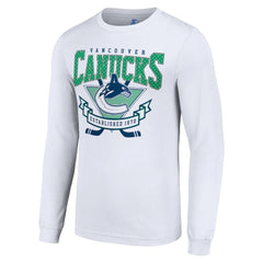 Vancouver Canucks Starter Team Logo Graphic Long Sleeve T-Shirt - White | NHL sale