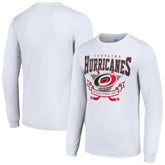 Carolina Hurricanes Starter Team Logo Graphic Long Sleeve T-Shirt - White | NHL Clearance