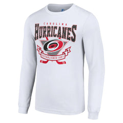 Carolina Hurricanes Starter Team Logo Graphic Long Sleeve T-Shirt - White | NHL Clearance