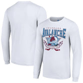 Colorado Avalanche Starter Team Logo Graphic Long Sleeve T-Shirt - White | NHL on sale