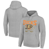 Anaheim Ducks Starter Team Logo Graphic Fleece Tri-Blend Pullover Hoodie - Heather Gray | NHL near me