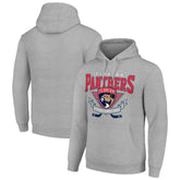 Florida Panthers Starter Team Logo Graphic Fleece Tri-Blend Pullover Hoodie - Heather Gray | NHL online