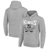 Los Angeles Kings Starter Team Logo Graphic Fleece Tri-Blend Pullover Hoodie - Heather Gray | NHL Lifestyle